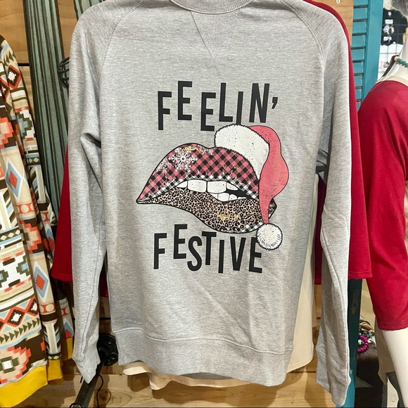 feeling festive sweatshirt